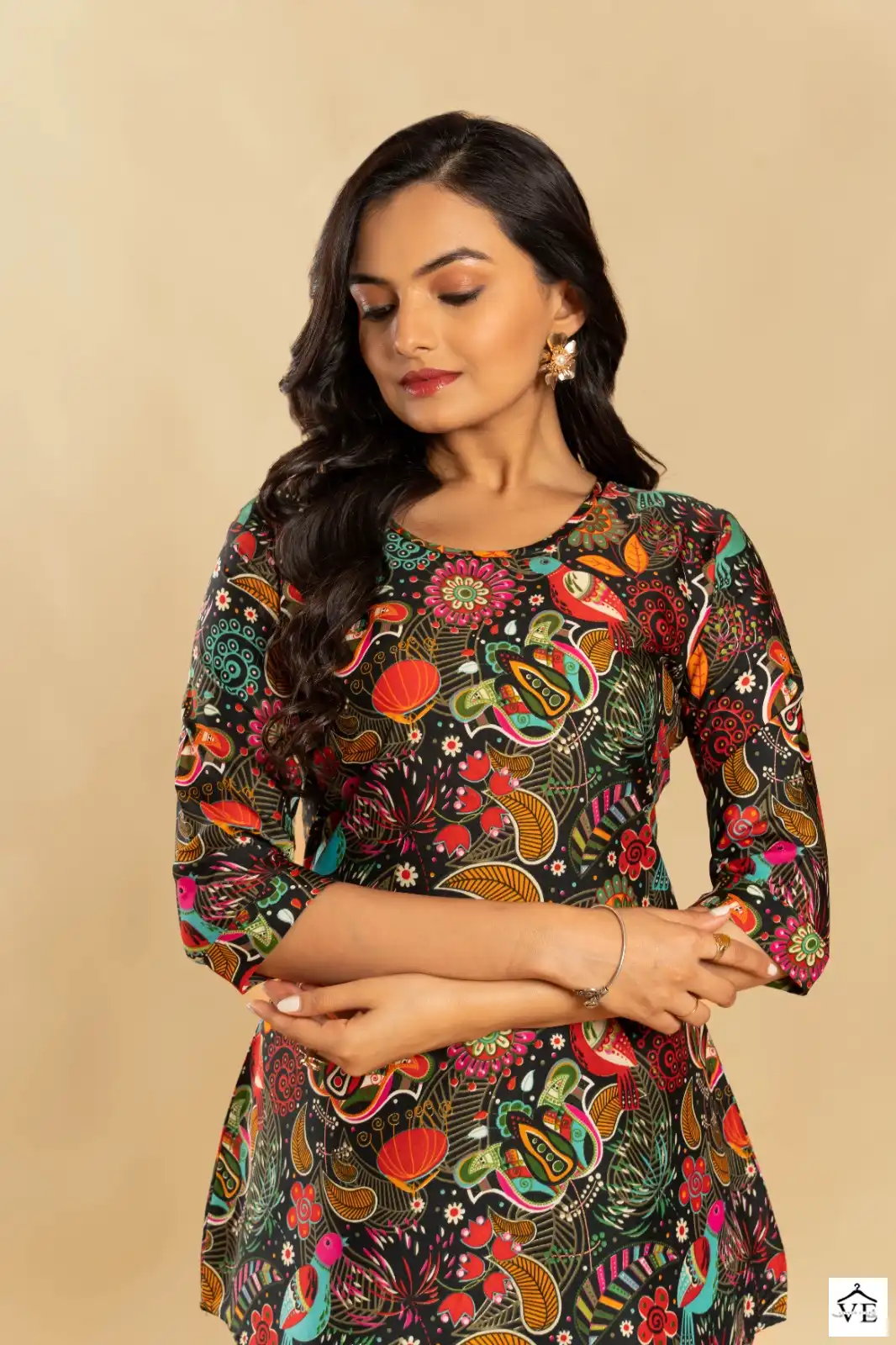 Gulzara Dairy Milk Soft Crepe Wholesale Short Top Catalog — Wholesale Kurtis, MPA wholesale from Surat - Gallery Image 6