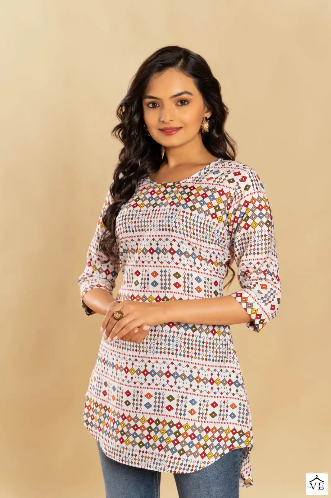 Gulzara Dairy Milk Soft Crepe Wholesale Short Top Catalog — Wholesale Kurtis, MPA wholesale from Surat - Gallery Image 2
