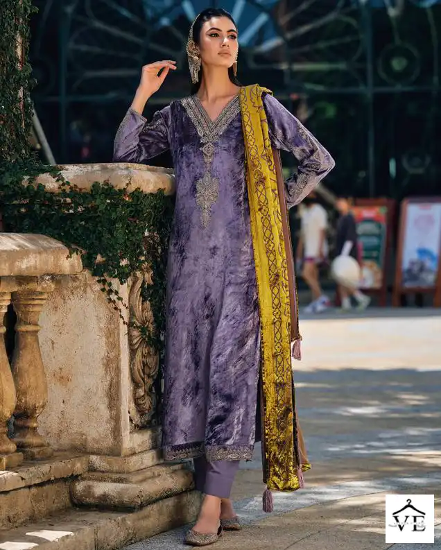 Ibiza Lifestyle Guzarish Pure Italian Viscose Velvet Wholesale Designer Pakistani Salwar Suit Catalog — Wholesale Salwar Suits, MPA wholesale from Surat — view 1