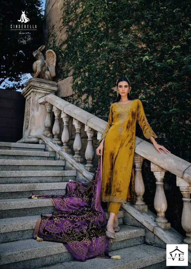 Ibiza Lifestyle Guzarish Pure Italian Viscose Velvet Wholesale Designer Pakistani Salwar Suit Catalog — Wholesale Salwar Suits, MPA wholesale from Surat - Gallery Image 4