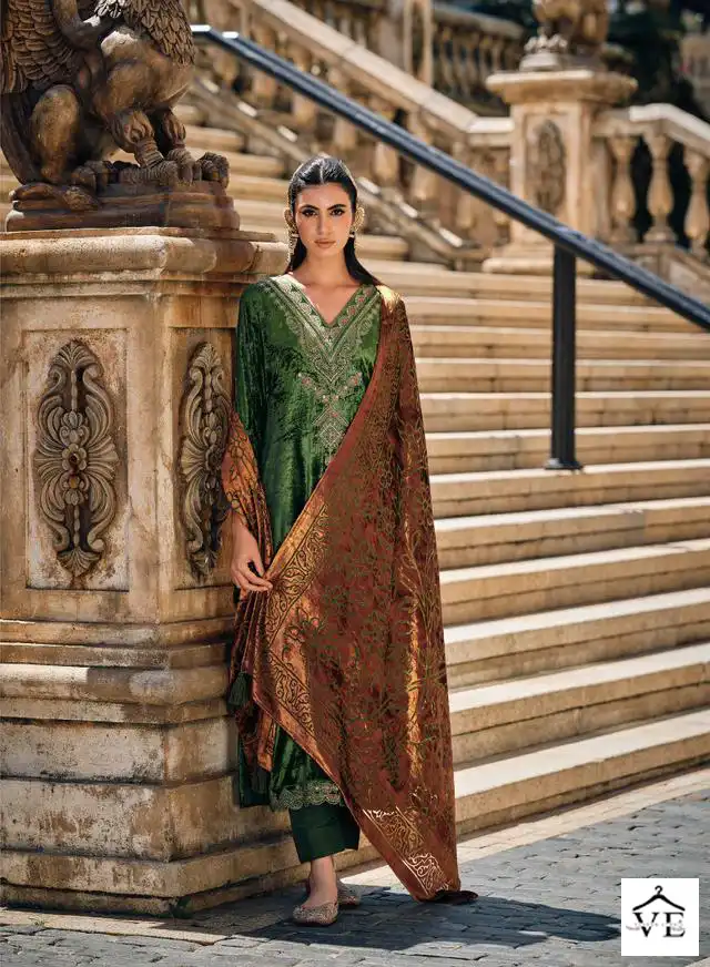 Ibiza Lifestyle Guzarish Pure Italian Viscose Velvet Wholesale Designer Pakistani Salwar Suit Catalog — Wholesale Salwar Suits, MPA wholesale from Surat - Gallery Image 6