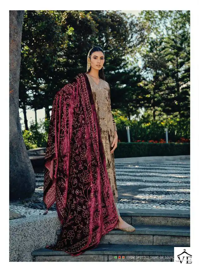 Ibiza Lifestyle Guzarish Pure Italian Viscose Velvet Wholesale Designer Pakistani Salwar Suit Catalog — Wholesale Salwar Suits, MPA wholesale from Surat - Gallery Image 7