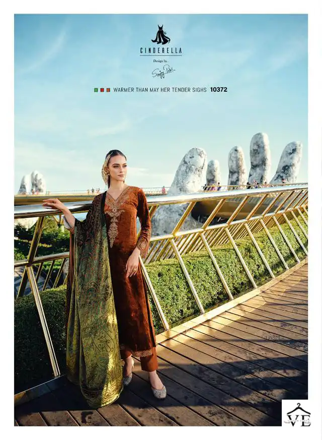 Ibiza Lifestyle Guzarish Pure Italian Viscose Velvet Wholesale Designer Pakistani Salwar Suit Catalog — Wholesale Salwar Suits, MPA wholesale from Surat - Gallery Image 8