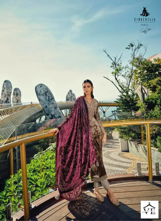 Ibiza Lifestyle Guzarish Pure Italian Viscose Velvet Wholesale Designer Pakistani Salwar Suit Catalog — Wholesale Salwar Suits, MPA wholesale from Surat - Gallery Image 9
