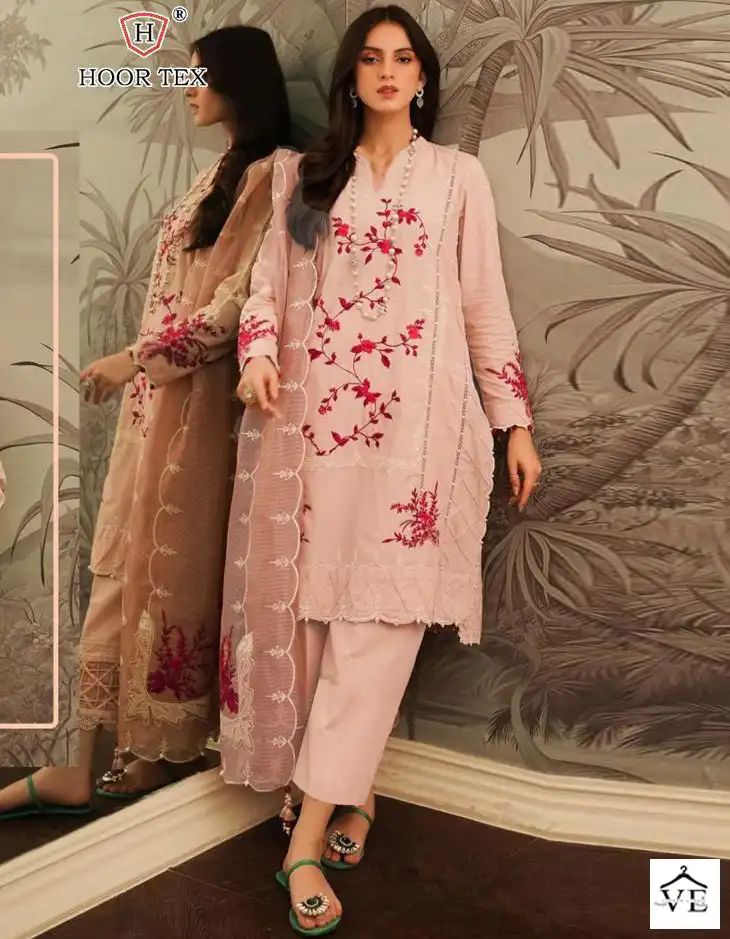 Hoor Tex H-112B Heavy Cotton Wholesale Pakistani Suit — Wholesale Salwar Suits, MPA wholesale from Surat — view 1