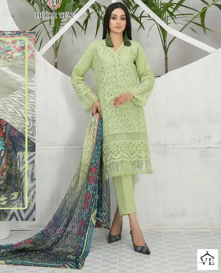 Hoor Tex H-113 Heavy Cotton Wholesale Pakistani Suit — Wholesale Salwar Suits, MPA wholesale from Surat — view 1