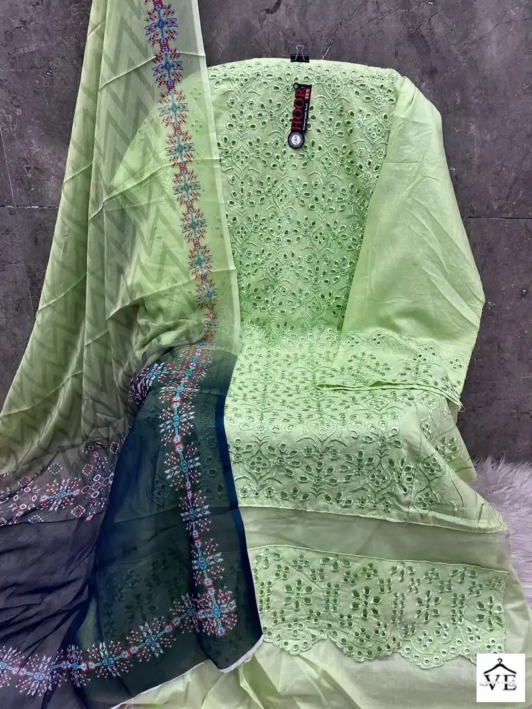 Hoor Tex H-113 Heavy Cotton Wholesale Pakistani Suit — Wholesale Salwar Suits, MPA wholesale from Surat — view 2