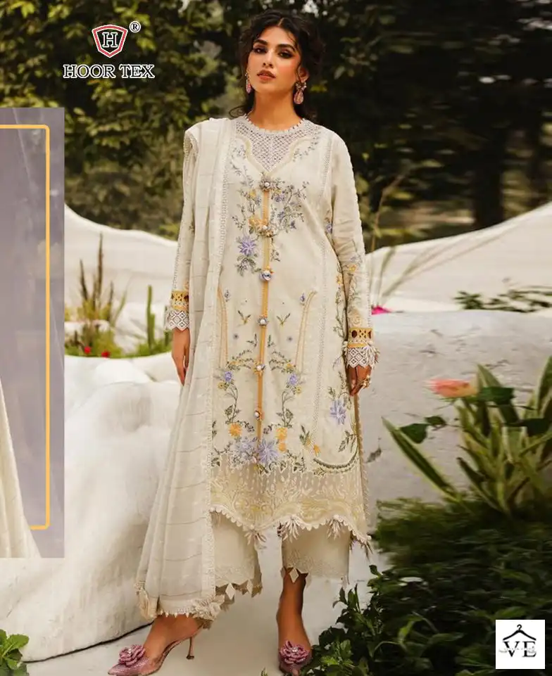 Hoor Tex H-114 Heavy Cotton Wholesale Pakistani Suit — Wholesale Salwar Suits, MPA wholesale from Surat — view 1