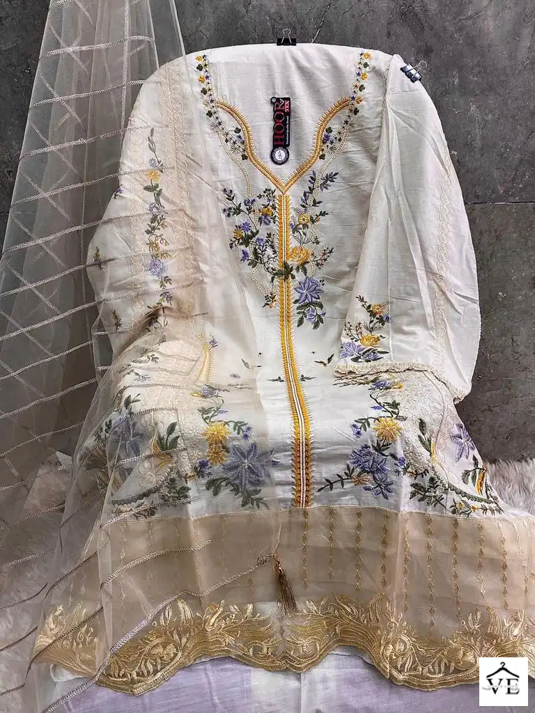 Hoor Tex H-114 Heavy Cotton Wholesale Pakistani Suit — Wholesale Salwar Suits, MPA wholesale from Surat — view 2