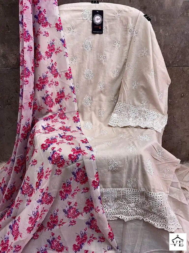 Hoor Tex H-119 Cotton Wholesale Pakistani Suit — Wholesale Salwar Suits, MPA wholesale from Surat — view 2