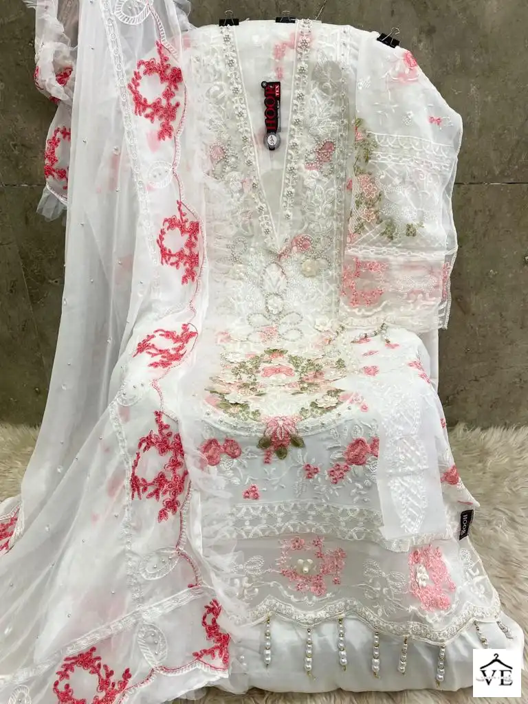 Hoor Tex H-139 Faux Georgette Wholesale Pakistani Suit Catalog — Wholesale Salwar Suits, MPA wholesale from Surat - Gallery Image 7