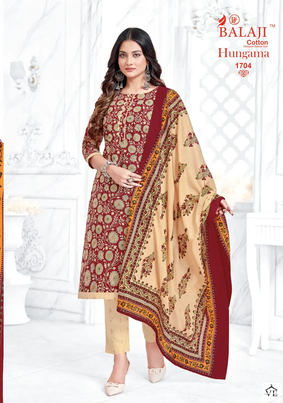 Balaji Hangama Vol 17 Cotton Wholesale Regular Wear Salwar Suit Catalog — Wholesale Salwar Suits, MPA wholesale from Surat — Photo 2