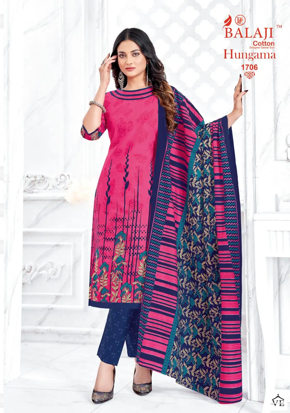 Balaji Hangama Vol 17 Cotton Wholesale Regular Wear Salwar Suit Catalog — Wholesale Salwar Suits, MPA wholesale from Surat — Photo 5