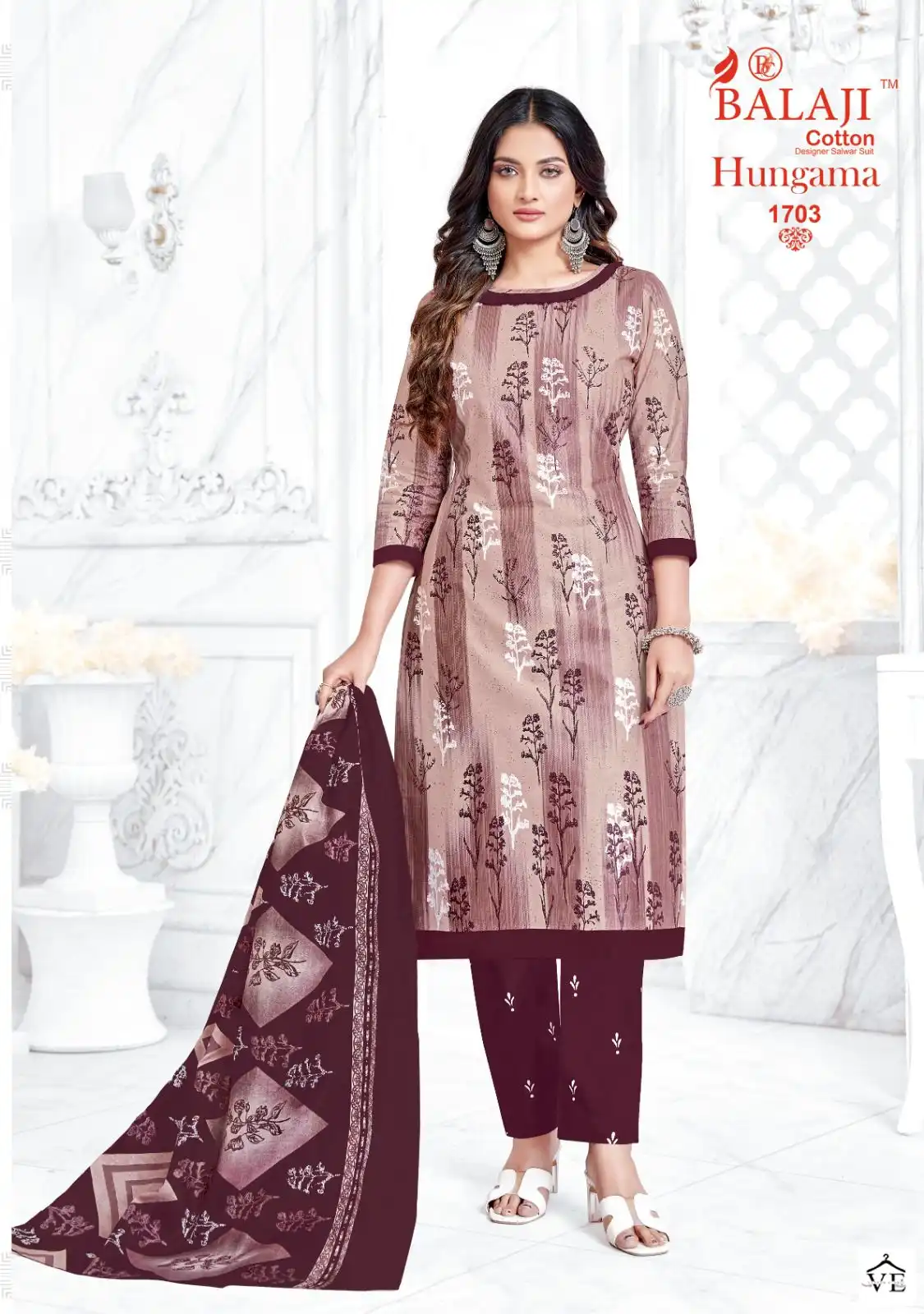 Balaji Hangama Vol 17 Cotton Wholesale Regular Wear Salwar Suit Catalog — Wholesale Salwar Suits, MPA wholesale from Surat — Photo 7