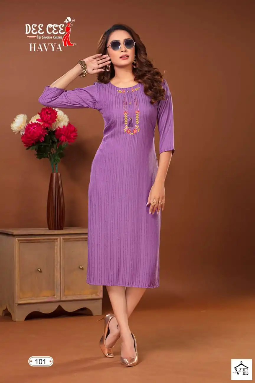 Deecee Havya Dobby Wholesale Designer Kurtis Catalog — Wholesale Kurtis, MPA wholesale from Surat - Gallery Image 6