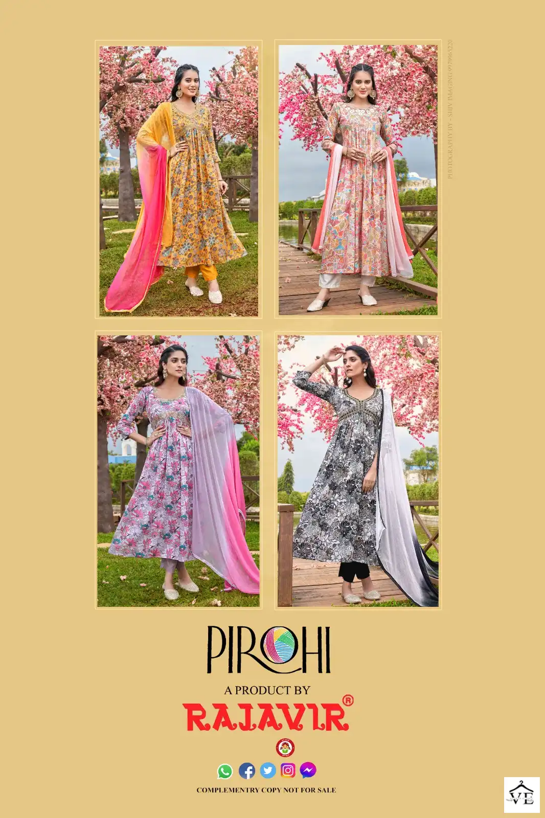 Pirohi Heeriye Pure Mul Cotton Wholesale Readymade Salwar Suit Catalog — Wholesale Salwar Suits, MPA wholesale from Surat — view 5