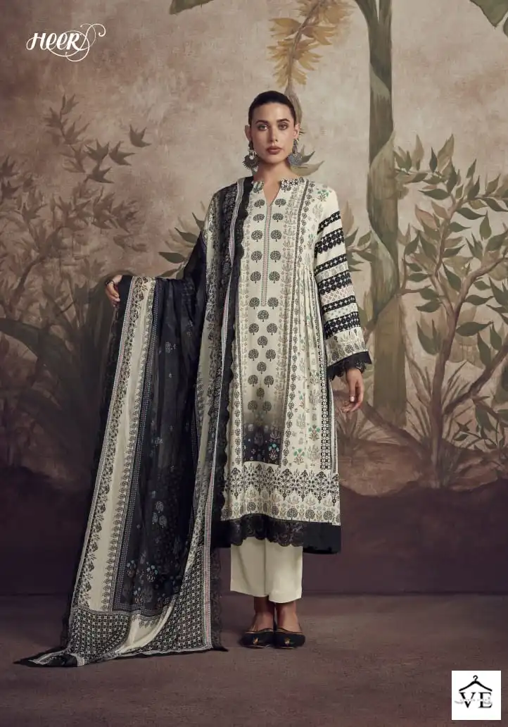 Kimora Fashion Heer Humsafar Pure Masline Wholesale Designer Salwar Suit Catalog — Wholesale Salwar Suits, MPA wholesale from Surat - Gallery Image 4