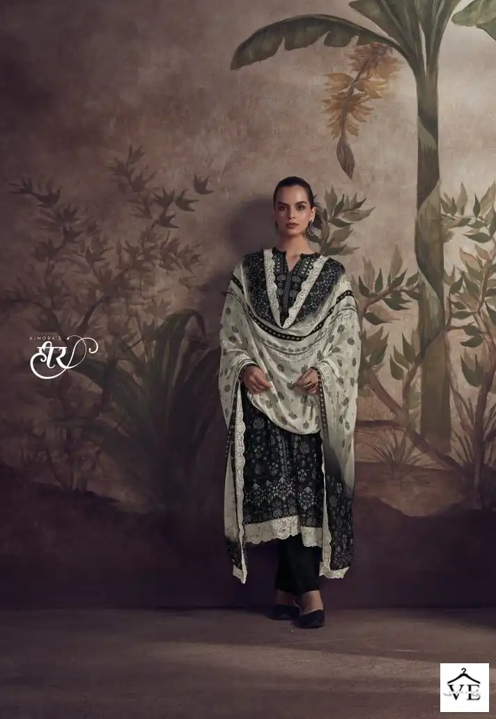 Kimora Fashion Heer Humsafar Pure Masline Wholesale Designer Salwar Suit Catalog — Wholesale Salwar Suits, MPA wholesale from Surat - Gallery Image 5