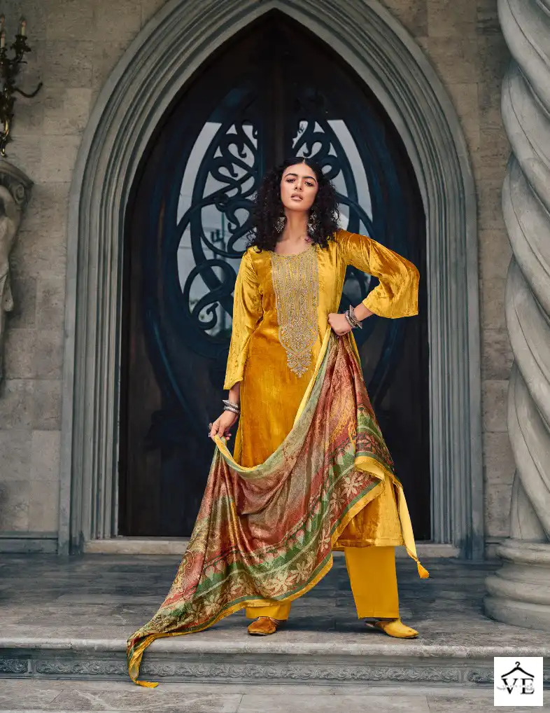 Rangati Ikhtiyar Viscose Velvet Wholesale Winter Wear Designer Suits Catalog — Wholesale Salwar Suits, MPA wholesale from Surat - Gallery Image 5