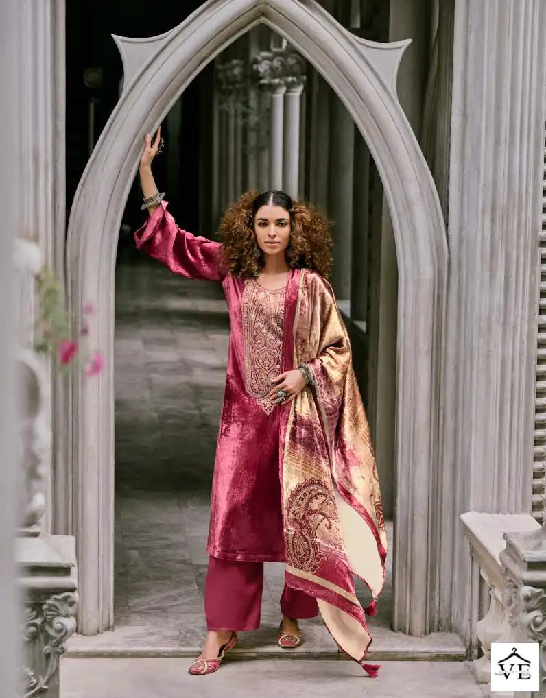 Rangati Ikhtiyar Viscose Velvet Wholesale Winter Wear Designer Suits Catalog — Wholesale Salwar Suits, MPA wholesale from Surat - Gallery Image 6