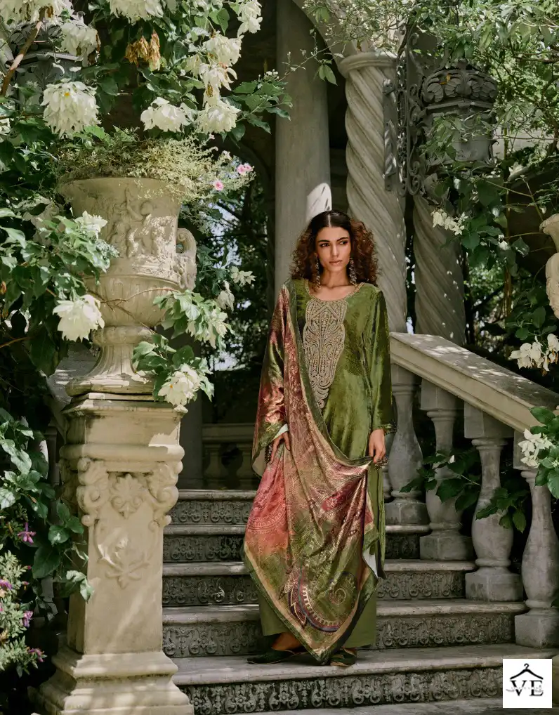 Rangati Ikhtiyar Viscose Velvet Wholesale Winter Wear Designer Suits Catalog — Wholesale Salwar Suits, MPA wholesale from Surat - Gallery Image 2