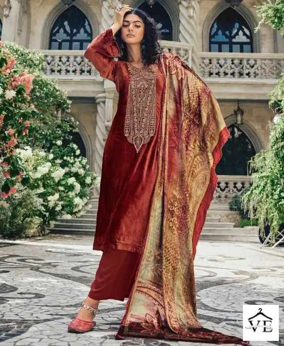 Rangati Ikhtiyar Viscose Velvet Wholesale Winter Wear Designer Suits Catalog — Wholesale Salwar Suits, MPA wholesale from Surat — view 1