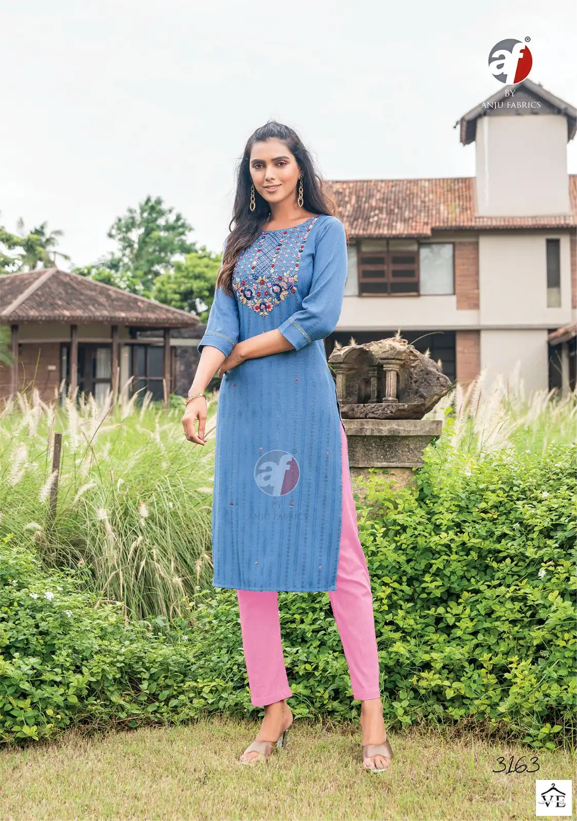 Anju Fabrics Impressive Heavy Viscose Rayon 20 Kg Wholesale Designer Kurtis Catalog — Wholesale Kurtis, MPA wholesale from Surat - Gallery Image 3