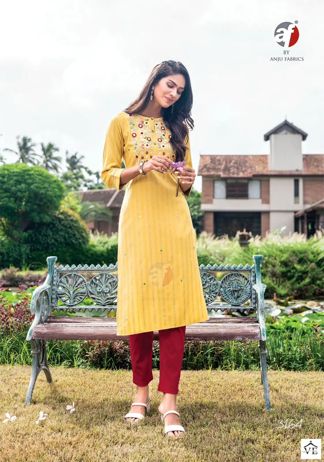 Anju Fabrics Impressive Heavy Viscose Rayon 20 Kg Wholesale Designer Kurtis Catalog — Wholesale Kurtis, MPA wholesale from Surat - Gallery Image 5
