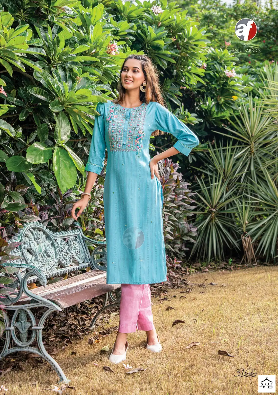 Anju Fabrics Impressive Heavy Viscose Rayon 20 Kg Wholesale Designer Kurtis Catalog — Wholesale Kurtis, MPA wholesale from Surat - Gallery Image 6