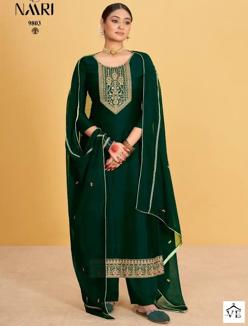 Naari Ishani Zomato Silk Wholesale Designer Salwar Suit Catalog — Wholesale Salwar Suits, MPA wholesale from Surat — view 1
