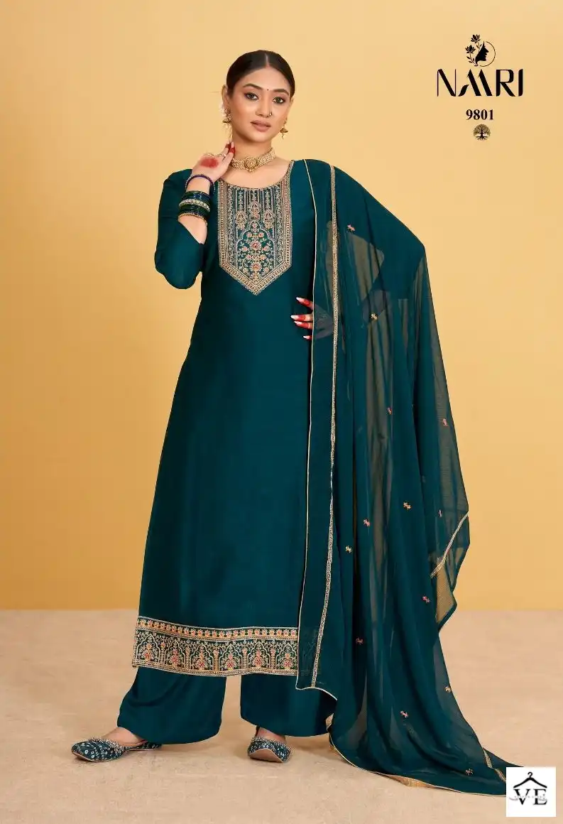 Naari Ishani Zomato Silk Wholesale Designer Salwar Suit Catalog — Wholesale Salwar Suits, MPA wholesale from Surat - Gallery Image 3