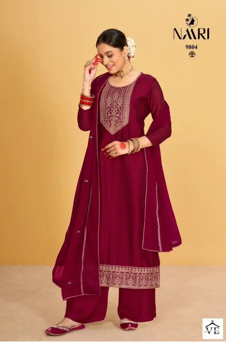 Naari Ishani Zomato Silk Wholesale Designer Salwar Suit Catalog — Wholesale Salwar Suits, MPA wholesale from Surat - Gallery Image 4