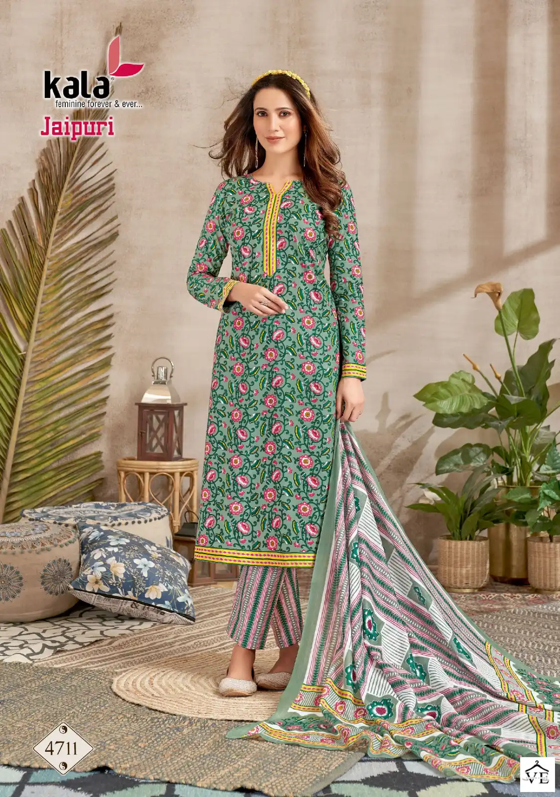 Kala Fashion Jaipuri Vol 2 Cotton Wholesale Readymade Salwar Suit Catalog — Wholesale Salwar Suits, MPA wholesale from Surat - Gallery Image 10