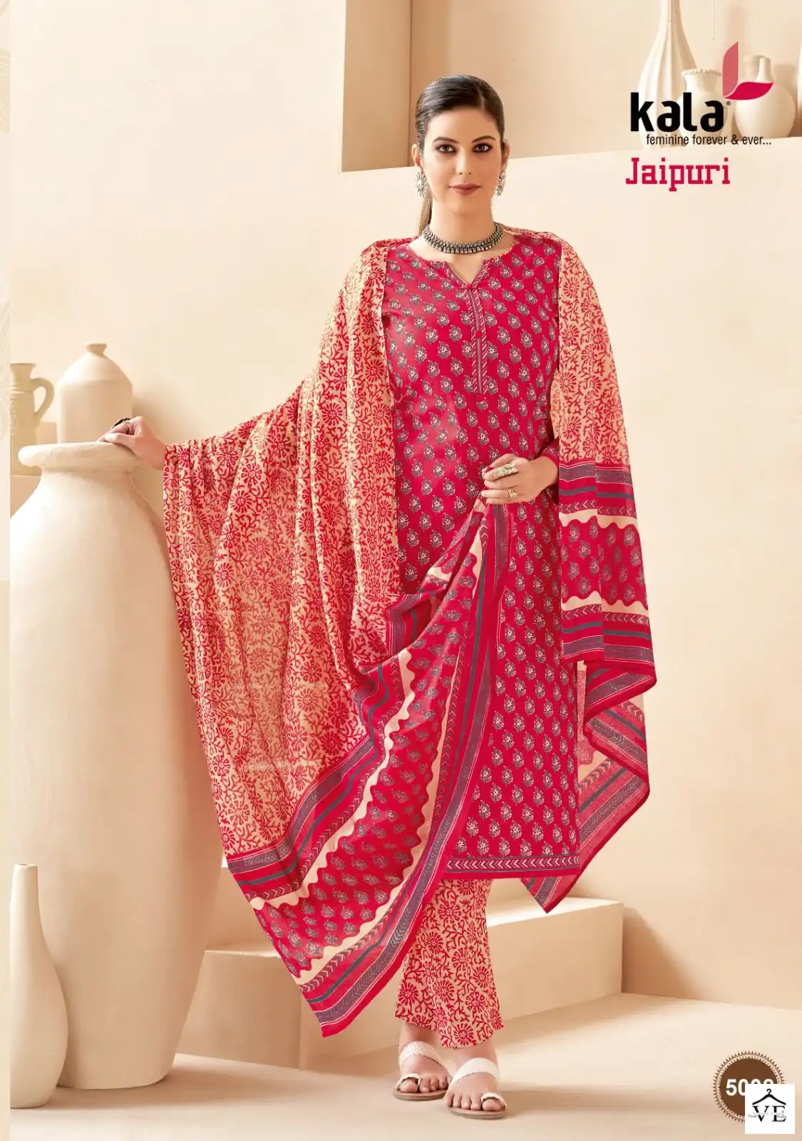 Kala Fashion Jaipuri Vol 3 Cotton Wholesale Regular Wear Salwar Suit Catalog — Wholesale Salwar Suits, MPA wholesale from Surat - Gallery Image 9