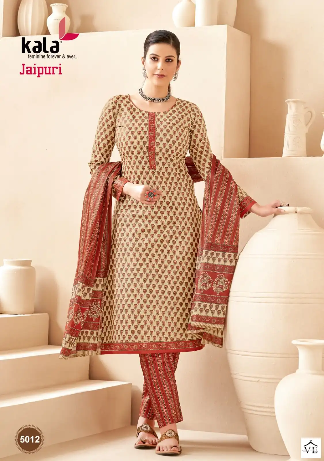 Kala Fashion Jaipuri Vol 3 Cotton Wholesale Regular Wear Salwar Suit Catalog — Wholesale Salwar Suits, MPA wholesale from Surat - Gallery Image 11