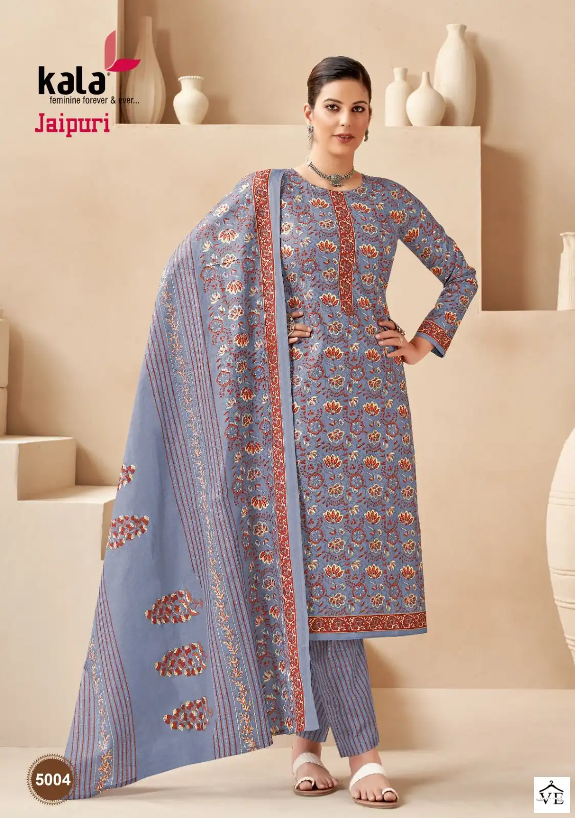 Kala Fashion Jaipuri Vol 3 Cotton Wholesale Regular Wear Salwar Suit Catalog — Wholesale Salwar Suits, MPA wholesale from Surat - Gallery Image 4