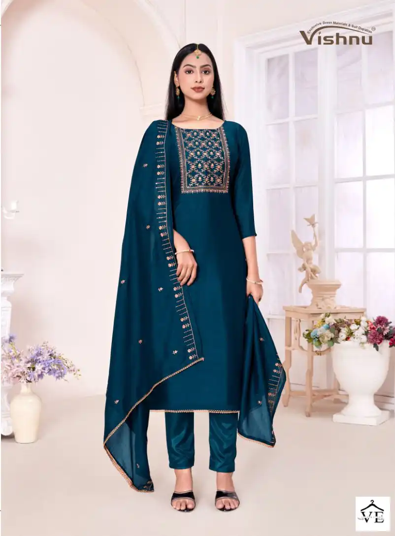 Vishnu Jannat A Noor Silk Wholesale Fancy Sequence Designer Salwar Suit Catalog — Wholesale Salwar Suits, MPA wholesale from Surat - Gallery Image 9