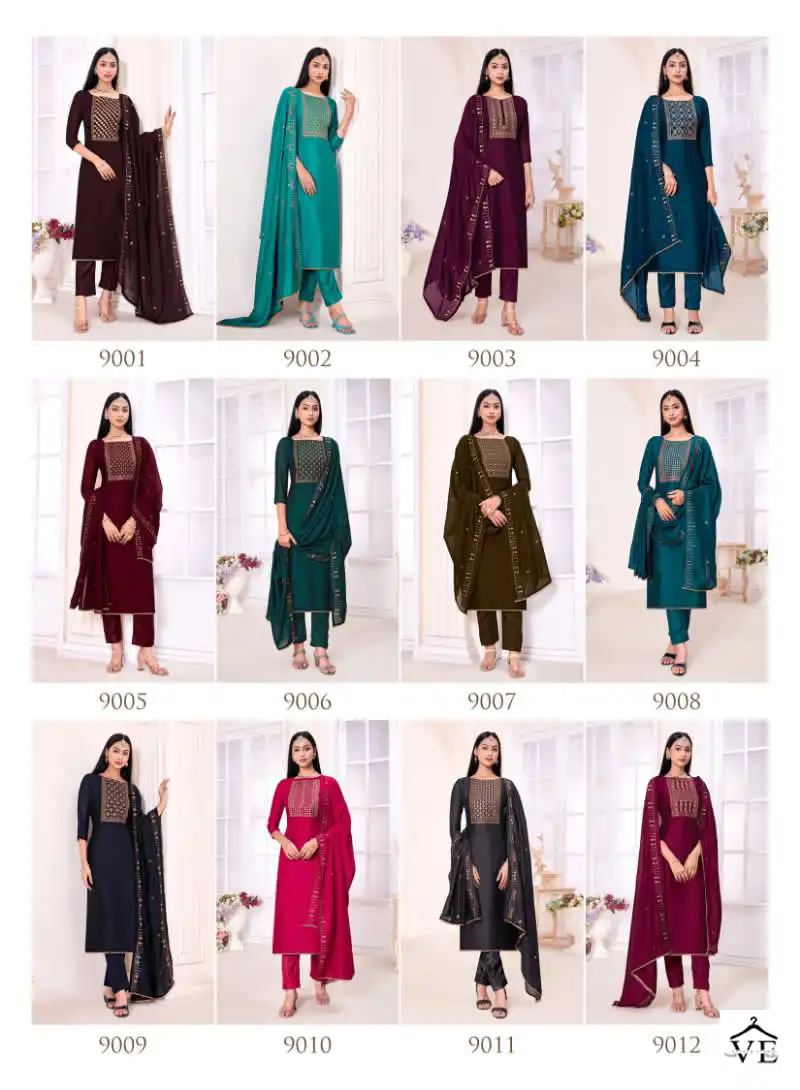 Vishnu Jannat A Noor Silk Wholesale Fancy Sequence Designer Salwar Suit Catalog — Wholesale Salwar Suits, MPA wholesale from Surat — view 11