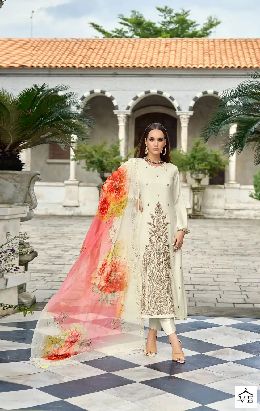Rangati Jashen E Rang Pure Wool Wholesale Designer Salwar Suit Catalog — Wholesale Salwar Suits, MPA wholesale from Surat - Gallery Image 3