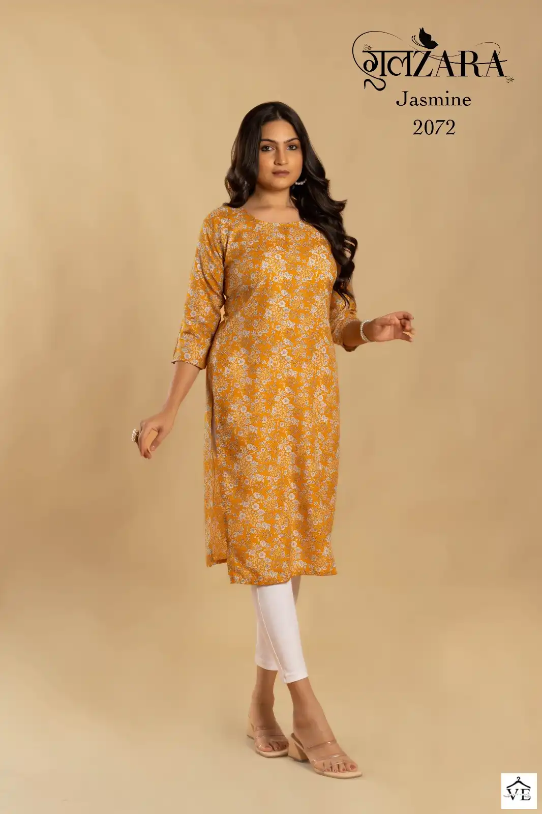 VE Jasmine Soft Indo Cotton Wholesale Kurti Catalog — Wholesale Kurtis, MPA wholesale from Surat — view 3