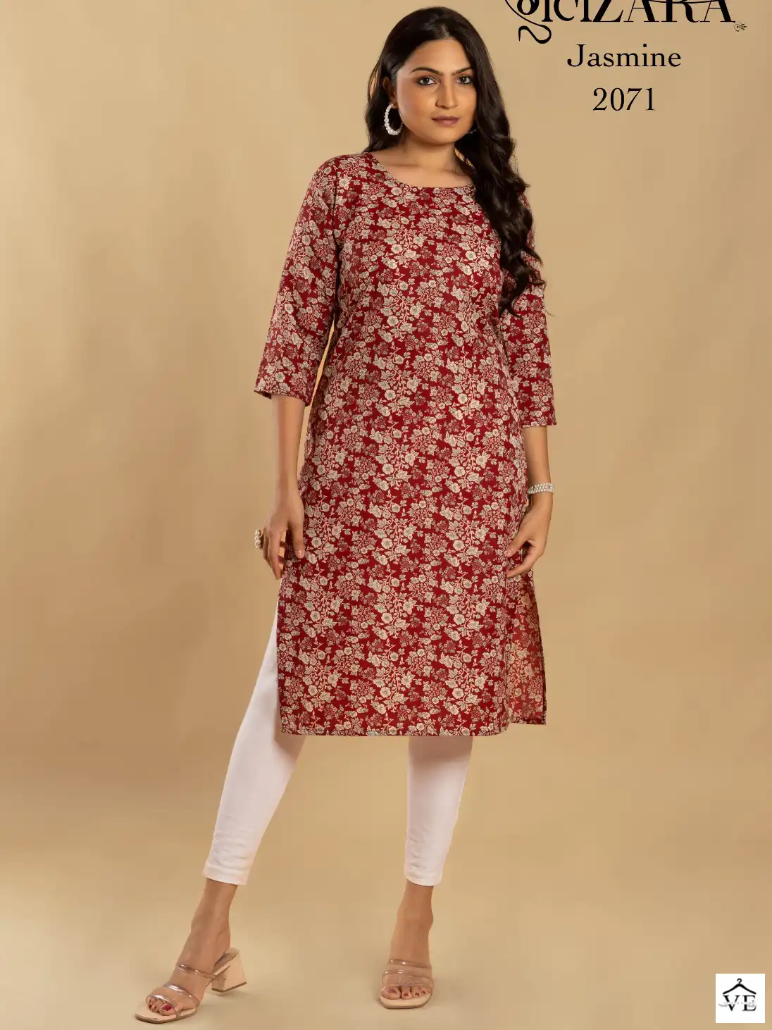 VE Jasmine Soft Indo Cotton Wholesale Kurti Catalog — Wholesale Kurtis, MPA wholesale from Surat — view 1