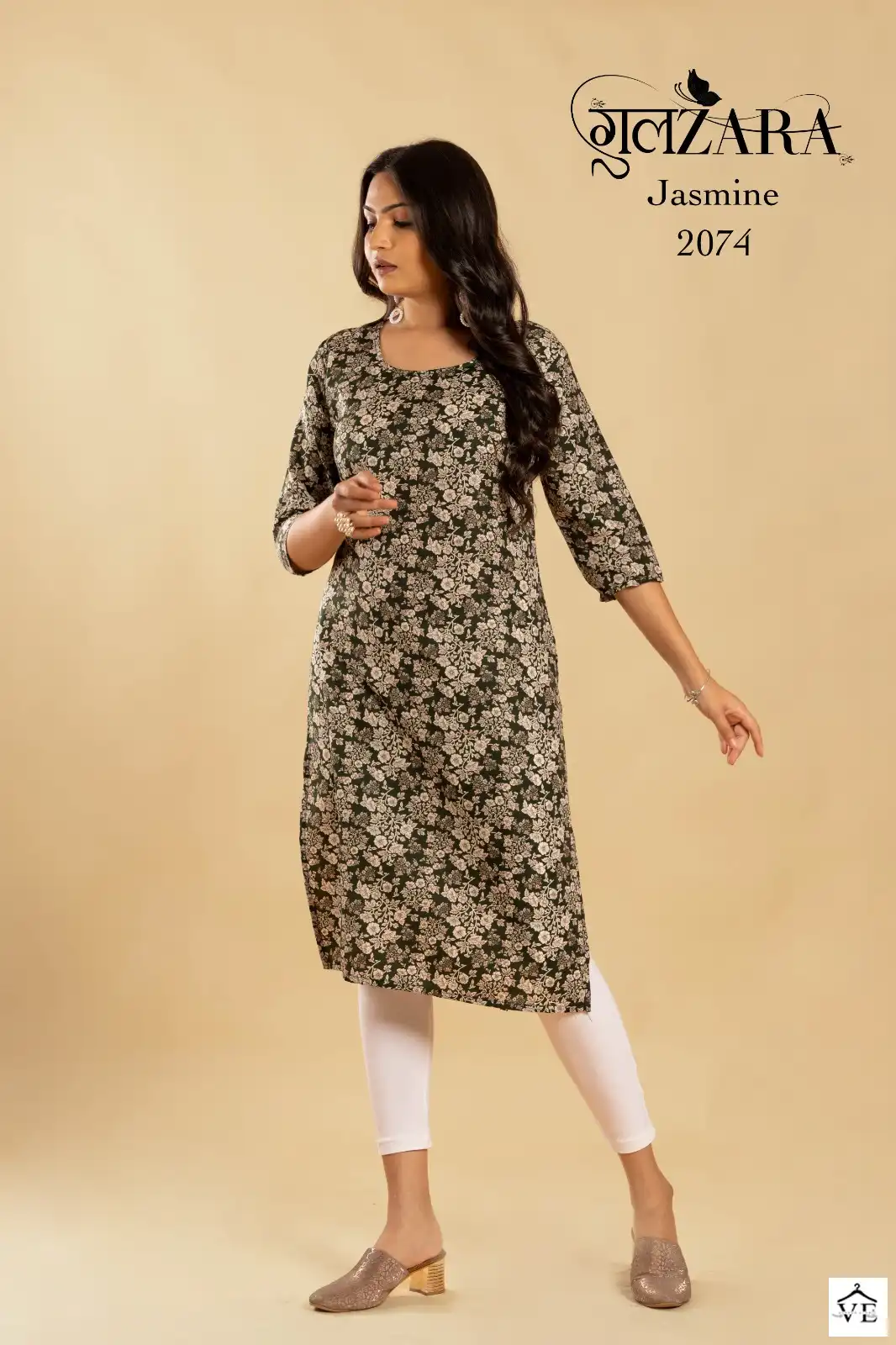 VE Jasmine Soft Indo Cotton Wholesale Kurti Catalog — Wholesale Kurtis, MPA wholesale from Surat — view 7