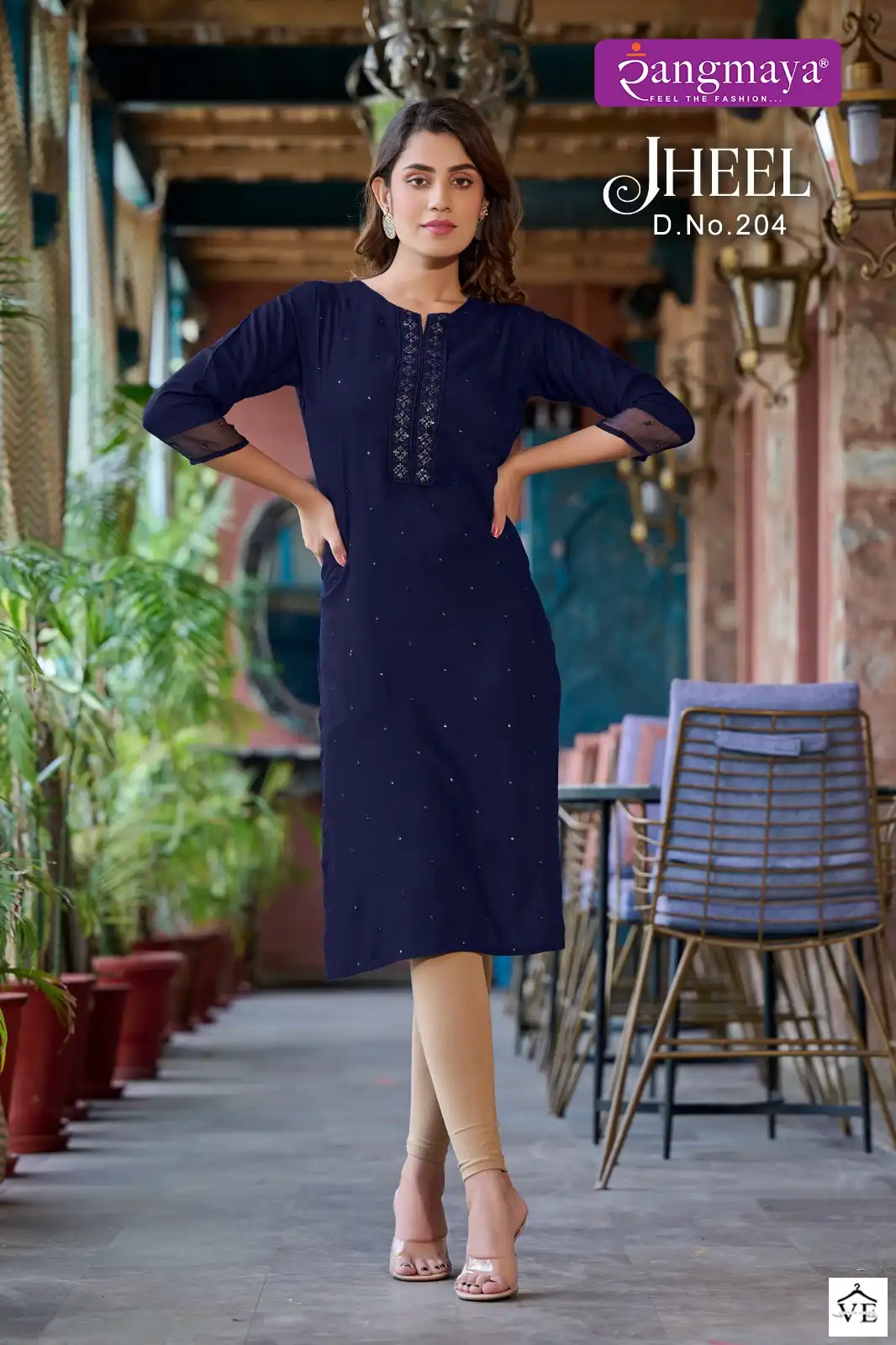 Rangmaya Jheel Vol 2 Rayon Wholesale Kurtis Catalog — Wholesale Kurtis, Rangmaya wholesale from Surat — view 6