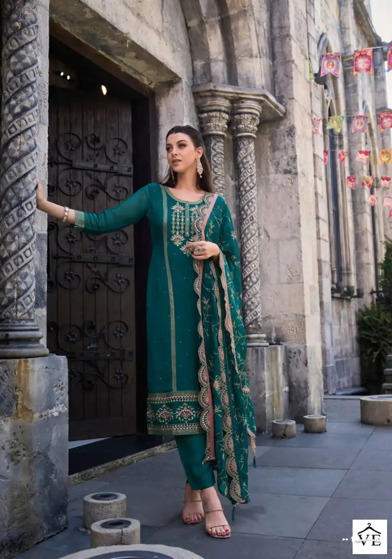 Zaveri Jil Mil Soft Organza Wholesale Designer Readymade Salwar Suit Catalog — Wholesale Salwar Suits, MPA wholesale from Surat — view 2