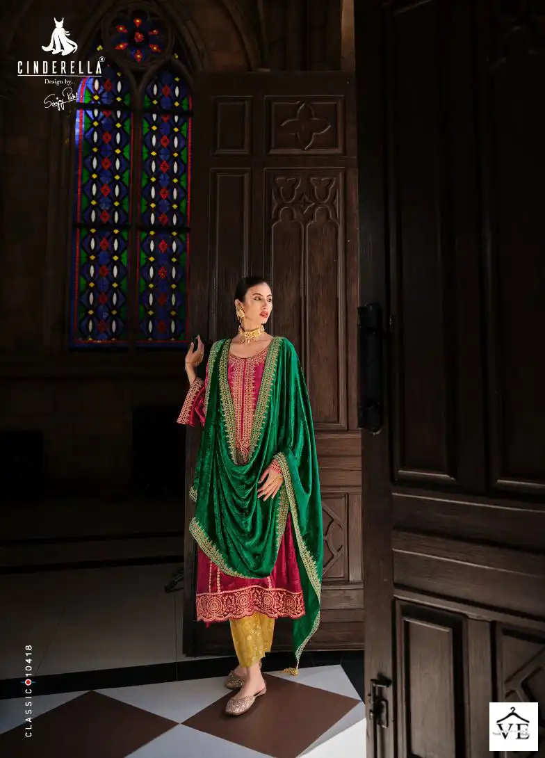 Ibiza Jo Reevaz Pure Munich Viscose Velvet Wholesale Designer Winter Salwar Suit Catalog — Wholesale Salwar Suits, MPA wholesale from Surat - Gallery Image 6