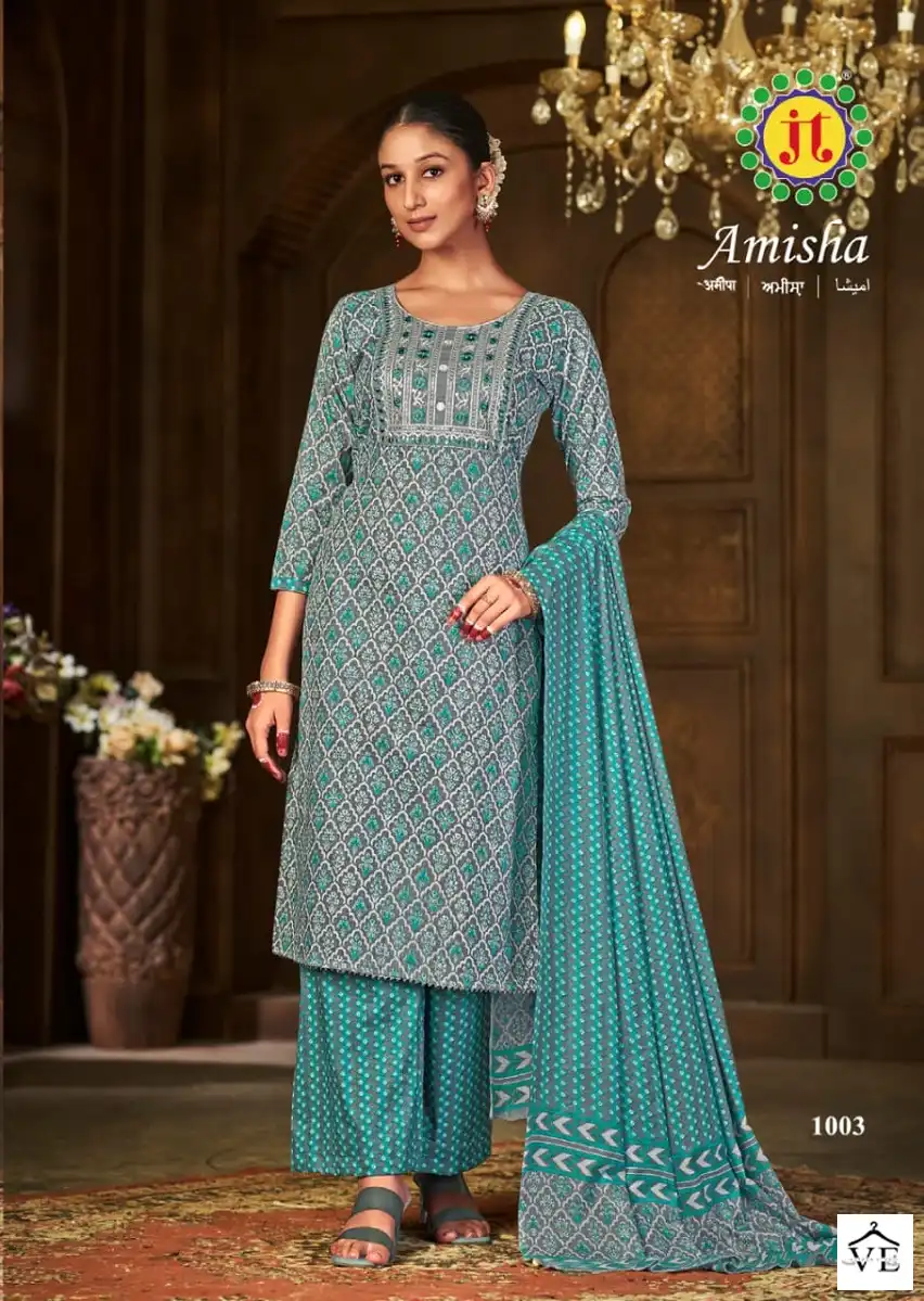 Jt Amisha Slub Cotton Wholesale Readymade Salwar Suit Catalog — Wholesale Salwar Suits, MPA wholesale from Surat - Gallery Image 3