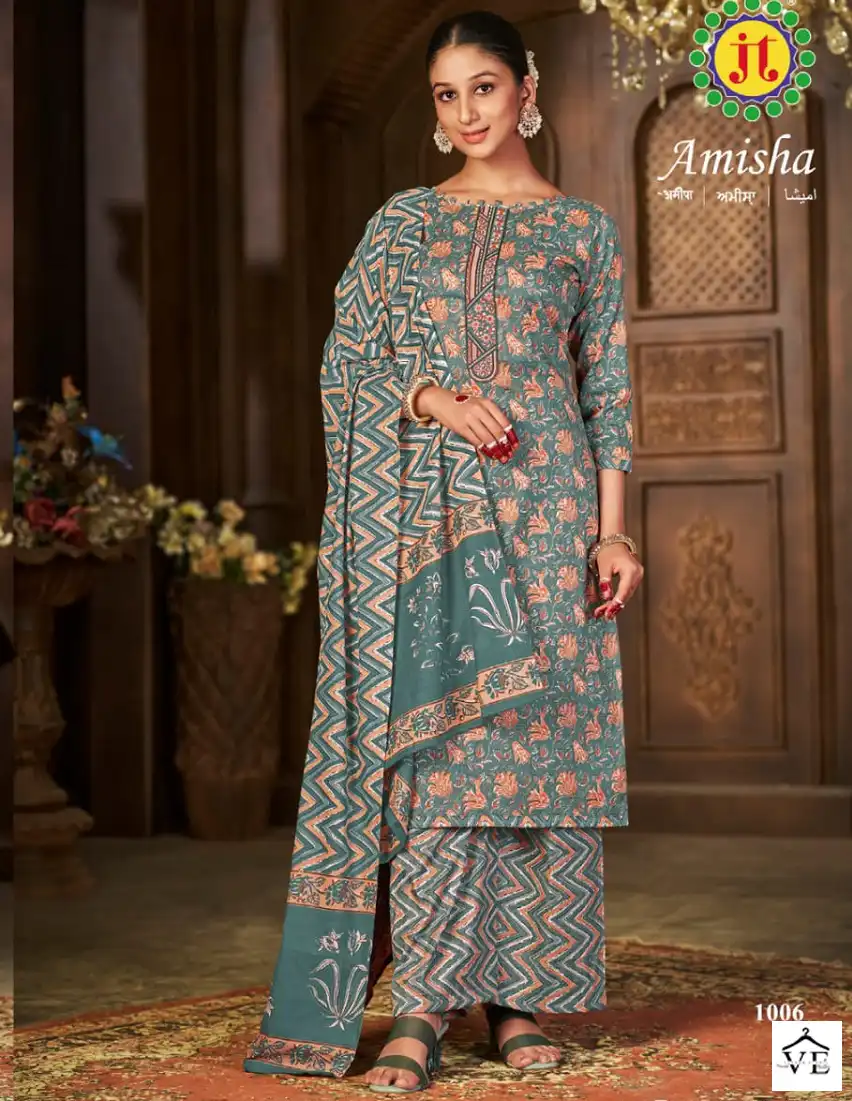 Jt Amisha Slub Cotton Wholesale Readymade Salwar Suit Catalog — Wholesale Salwar Suits, MPA wholesale from Surat - Gallery Image 5
