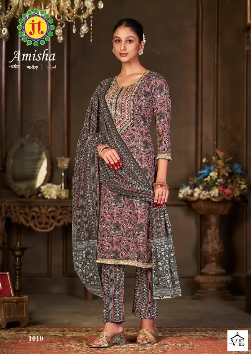 Jt Amisha Slub Cotton Wholesale Readymade Salwar Suit Catalog — Wholesale Salwar Suits, MPA wholesale from Surat - Gallery Image 6