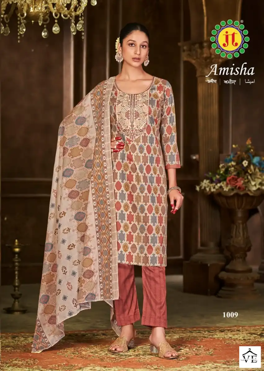 Jt Amisha Slub Cotton Wholesale Readymade Salwar Suit Catalog — Wholesale Salwar Suits, MPA wholesale from Surat - Gallery Image 7