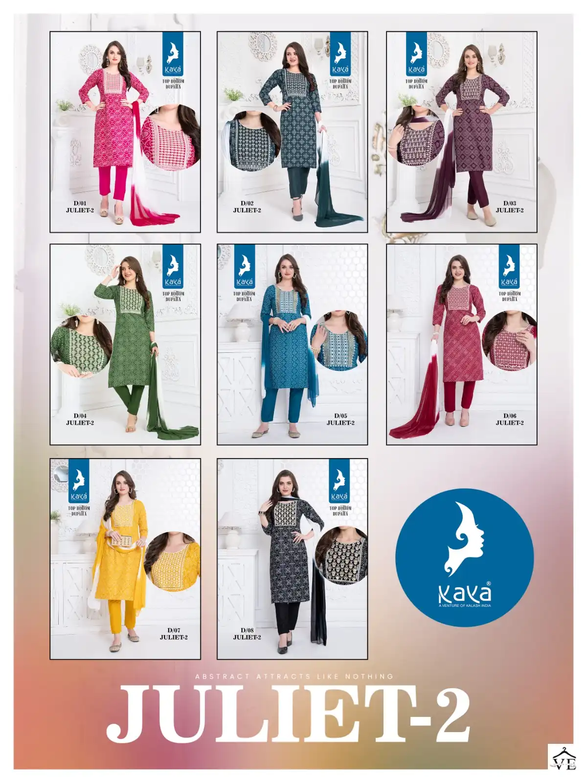 Kaya Juliet 2 Rayon Print Wholesale Readymade Salwar Suit Catalog — Wholesale Salwar Suits, MPA wholesale from Surat — view 10